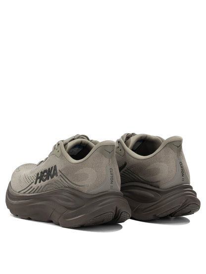Hoka "Clifton UTL" Low-Top Sneakers - Grey