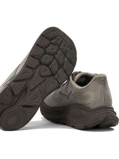 Hoka "Clifton UTL" Low-Top Sneakers - Grey