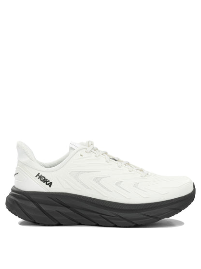 Hoka "Clifton UTL" Low-Top Sneakers - White