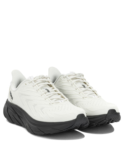 Hoka "Clifton UTL" Low-Top Sneakers - White