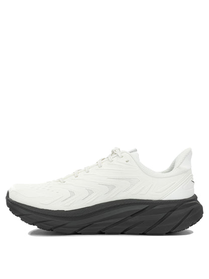 Hoka "Clifton UTL" Low-Top Sneakers - White