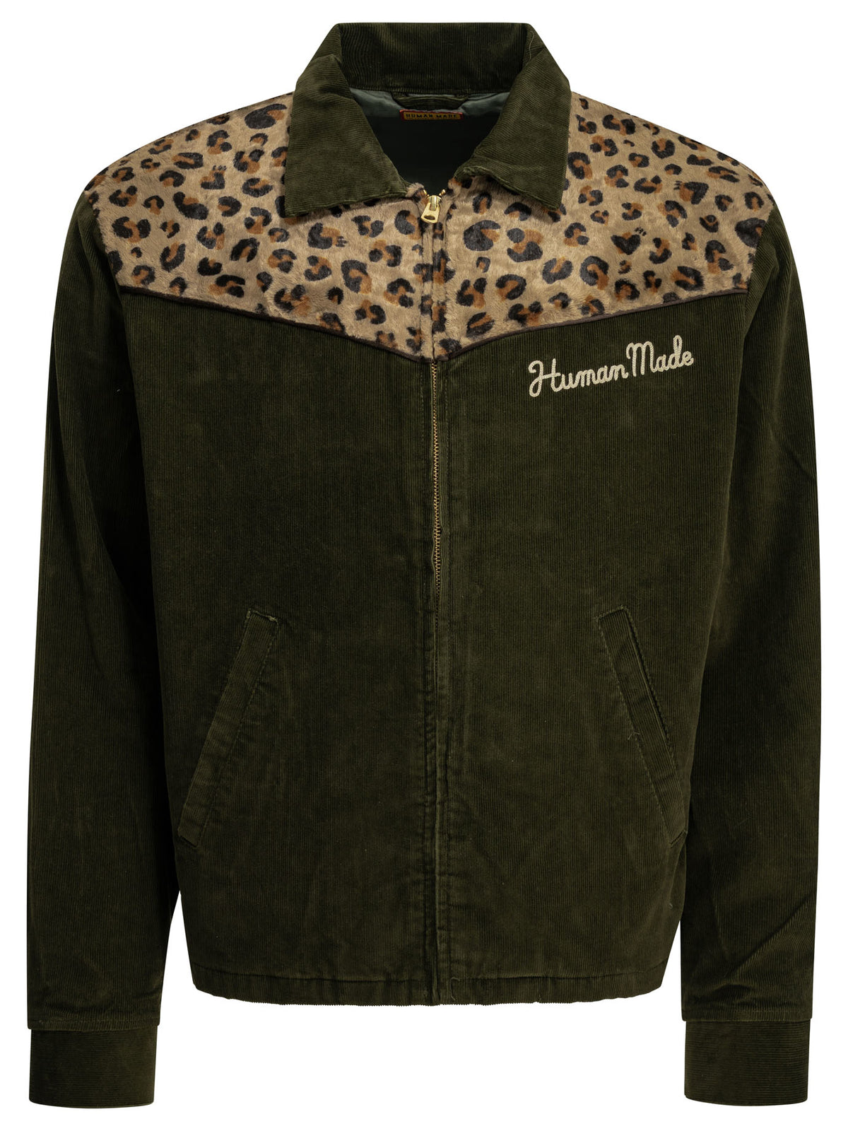Human Made "Leopard" Overshirt Jacket - Green