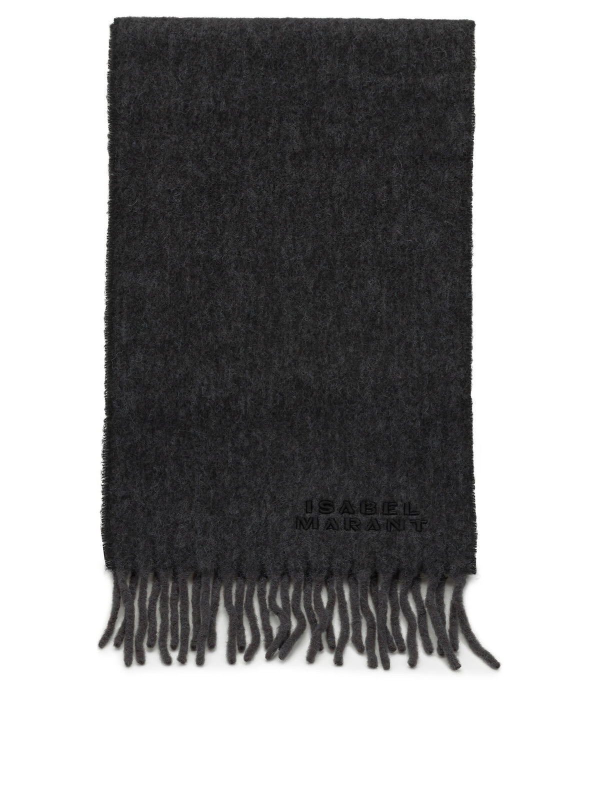 Isabel Marant "Firny" Fringed Scarf - Grey