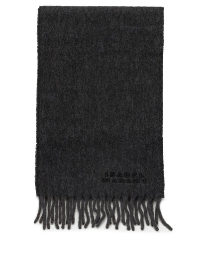 Isabel Marant "Firny" Fringed Scarf - Grey