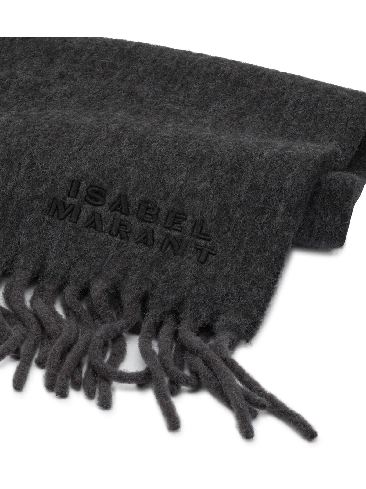 Isabel Marant "Firny" Fringed Scarf - Grey