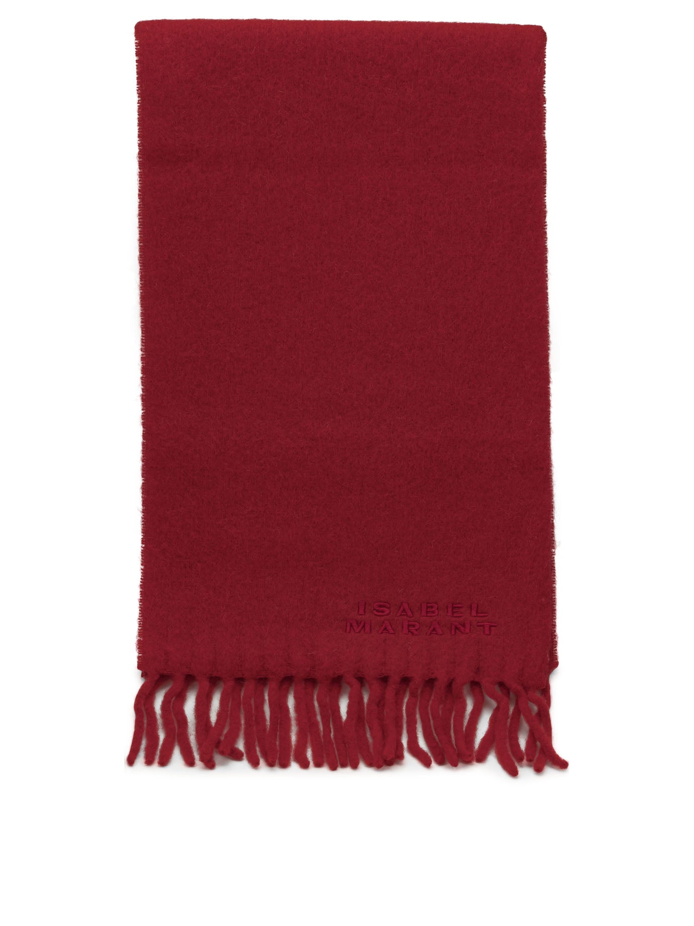 Isabel Marant "Firny" Fringed Scarf - Red