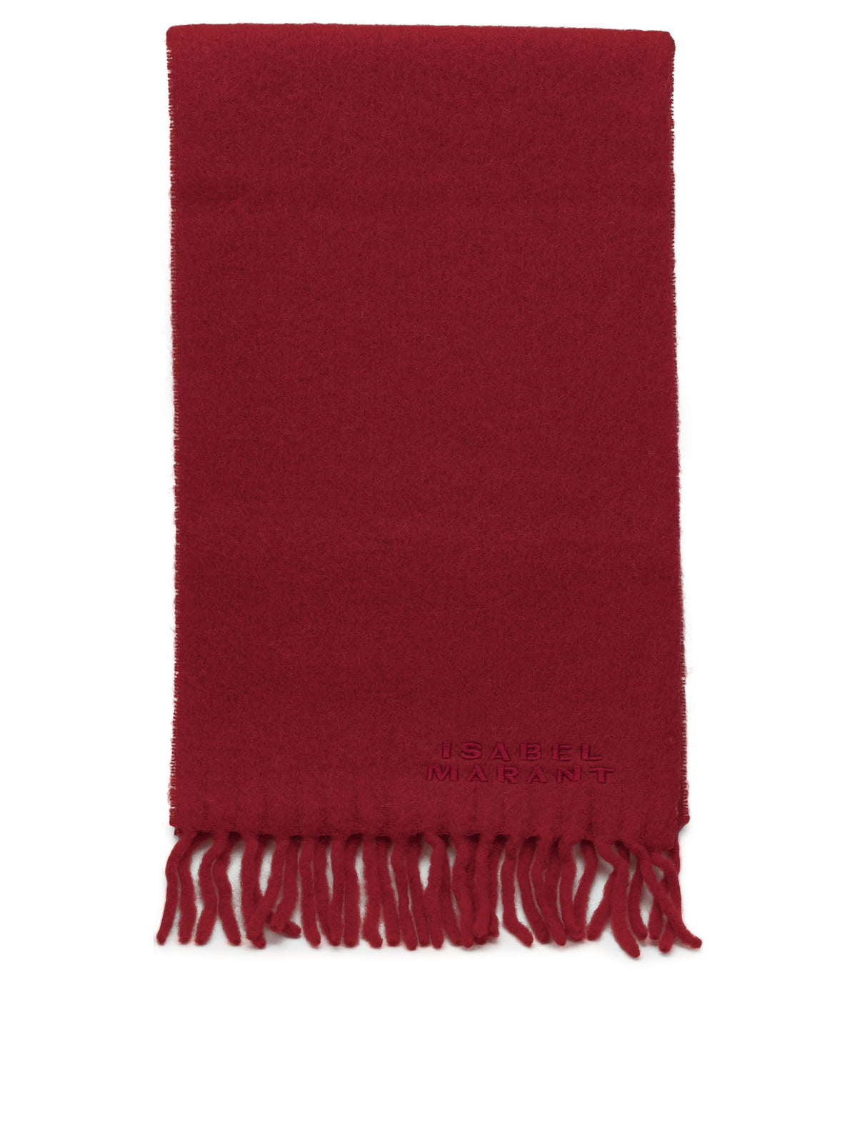 Isabel Marant "Firny" Fringed Scarf - Red