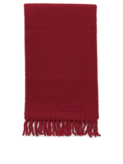 Isabel Marant "Firny" Fringed Scarf - Red