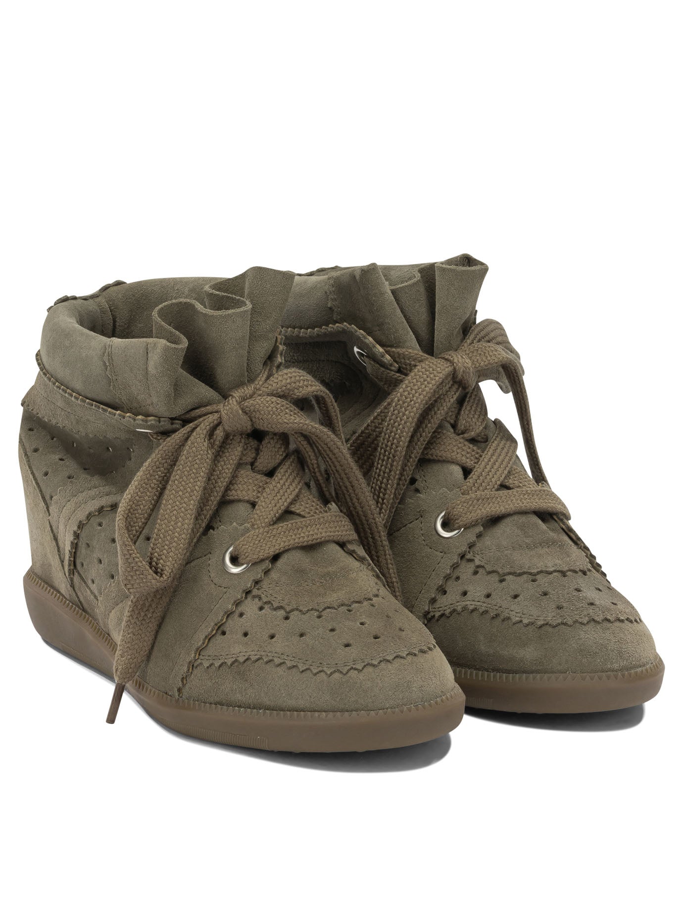 Isabel Marant "Bobby" high top sneakers - Brown