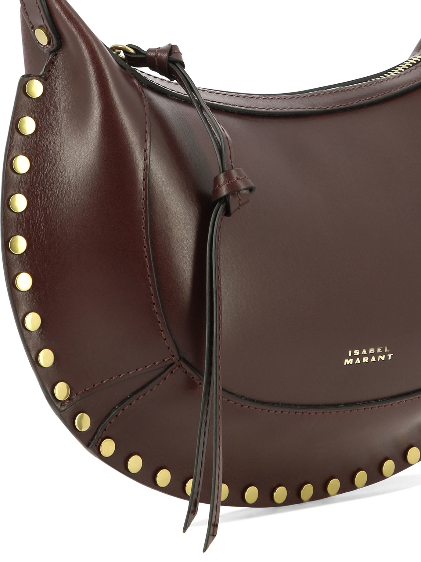 Isabel Marant "Oskan Moon" small shoulder bag - Bordeaux