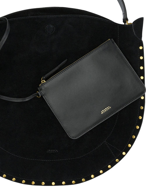 Isabel Marant "Oskan Hobo Soft" large shoulder bag - Black