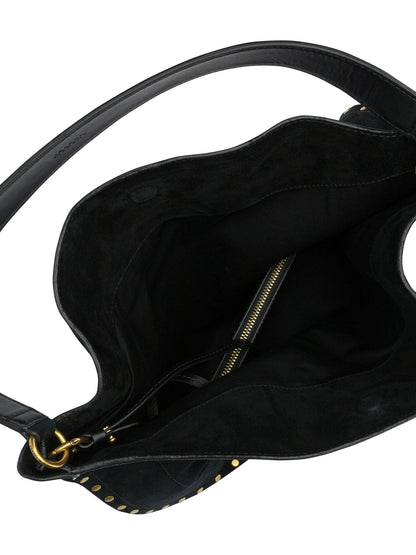 Isabel Marant "Oskan Hobo Soft" large shoulder bag - Black