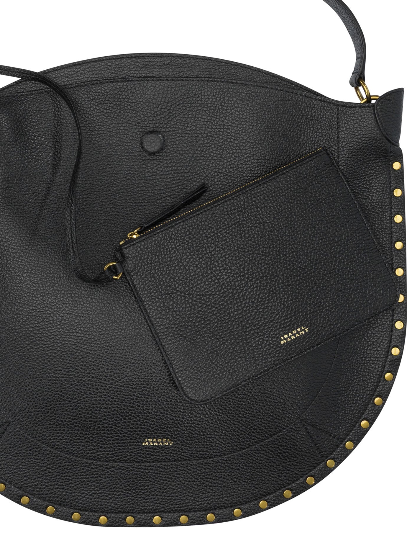 Isabel Marant "Oskan Hobo Soft" large shoulder bag - Black