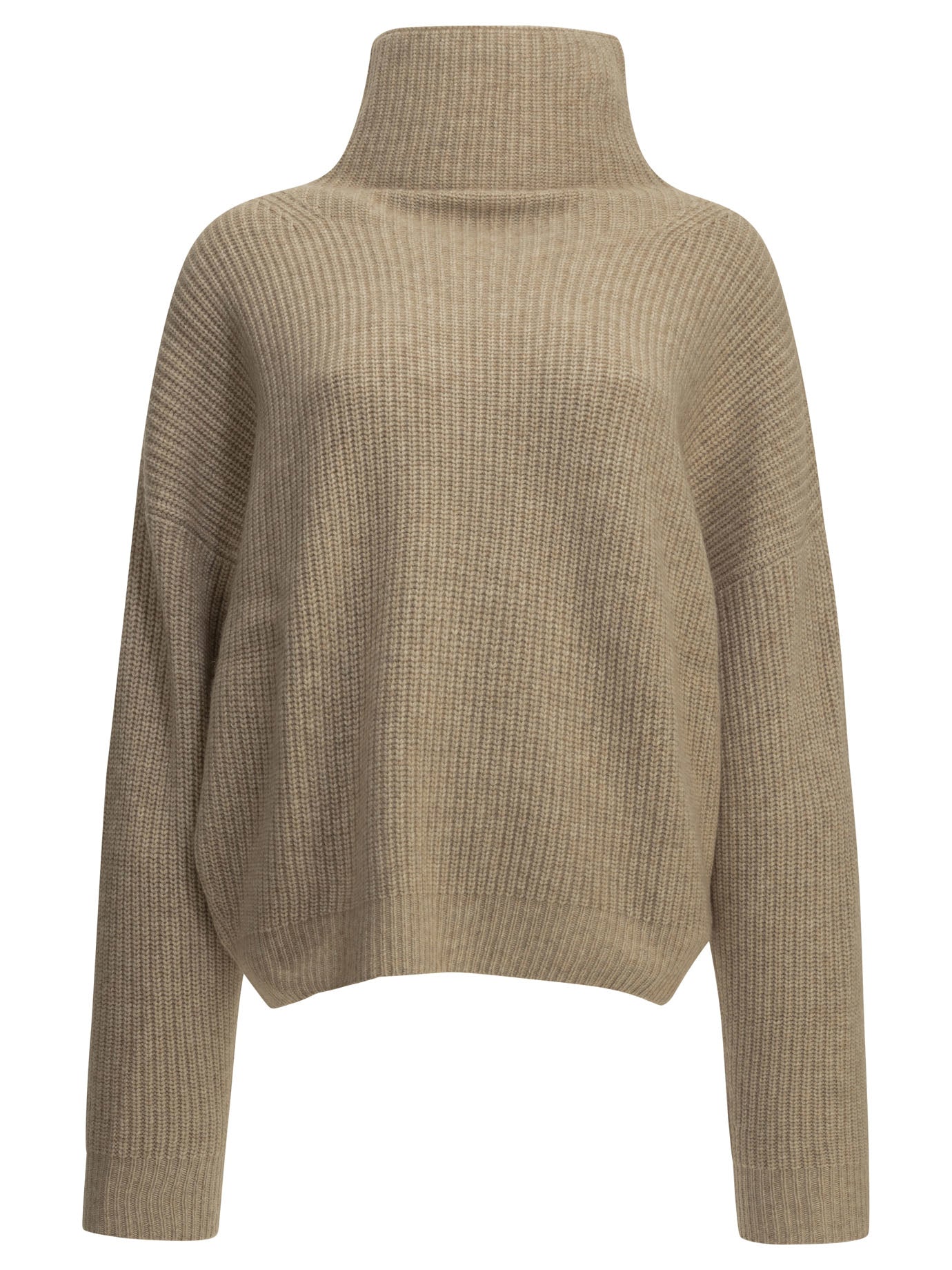 Isabel Marant "Brooke" Turtleneck Sweater - Beige