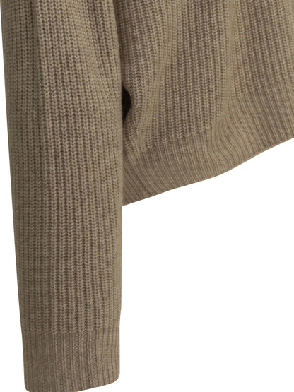 Isabel Marant "Brooke" Turtleneck Sweater - Beige