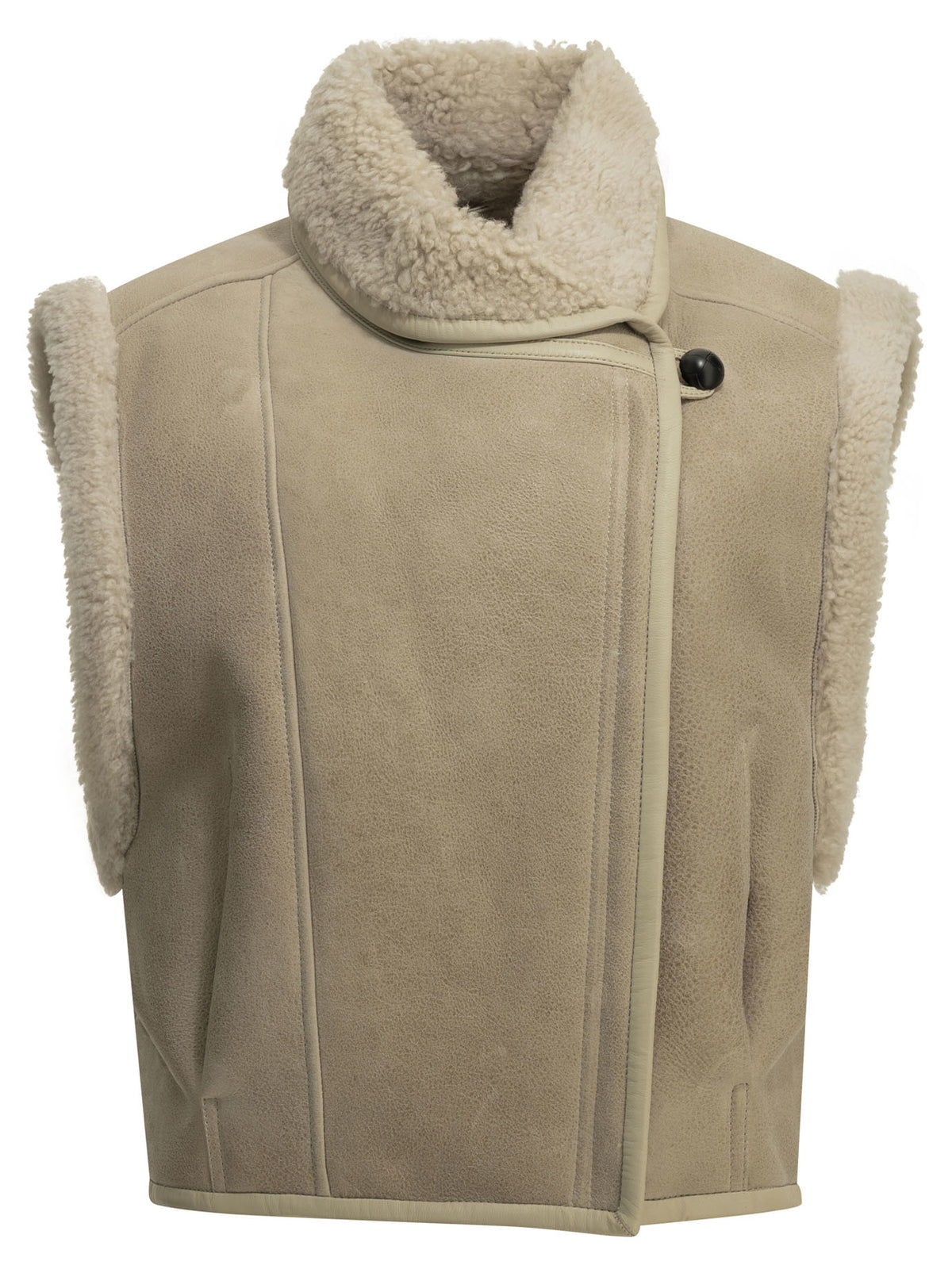 Isabel Marant "Alime" Sleeveless Jacket - Beige
