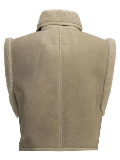 Isabel Marant "Alime" Sleeveless Jacket - Beige
