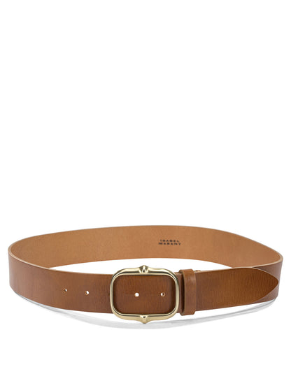 Isabel Marant "Holis" Leather Belt - Brown