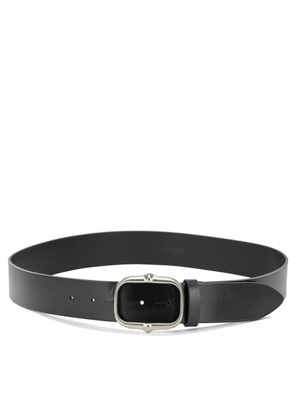 Isabel Marant "Holis" Leather Belt - Black