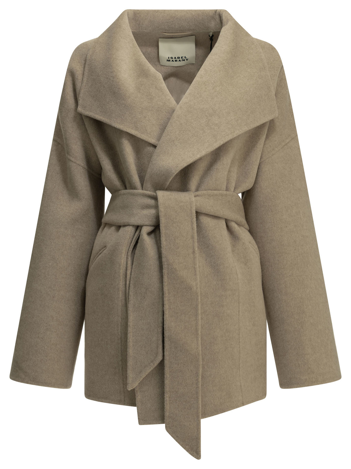 Isabel Marant "Ceaton" Short Coat - Beige