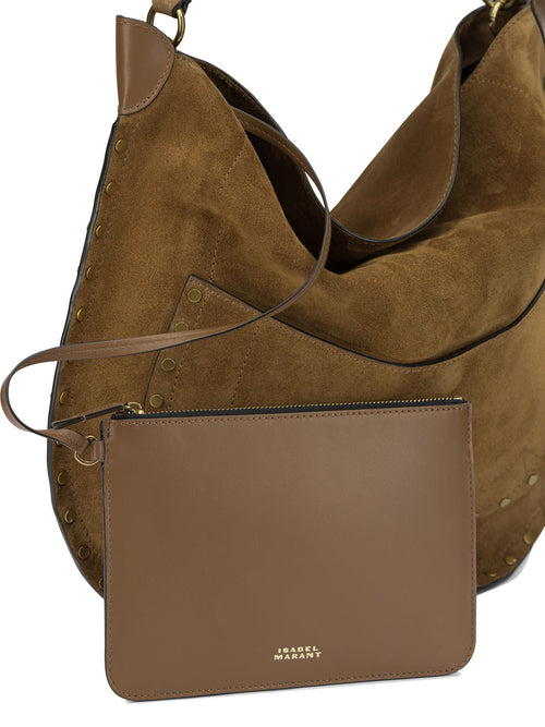 Isabel Marant "Hobo Pocket" Medium Shoulder Bag - Brown