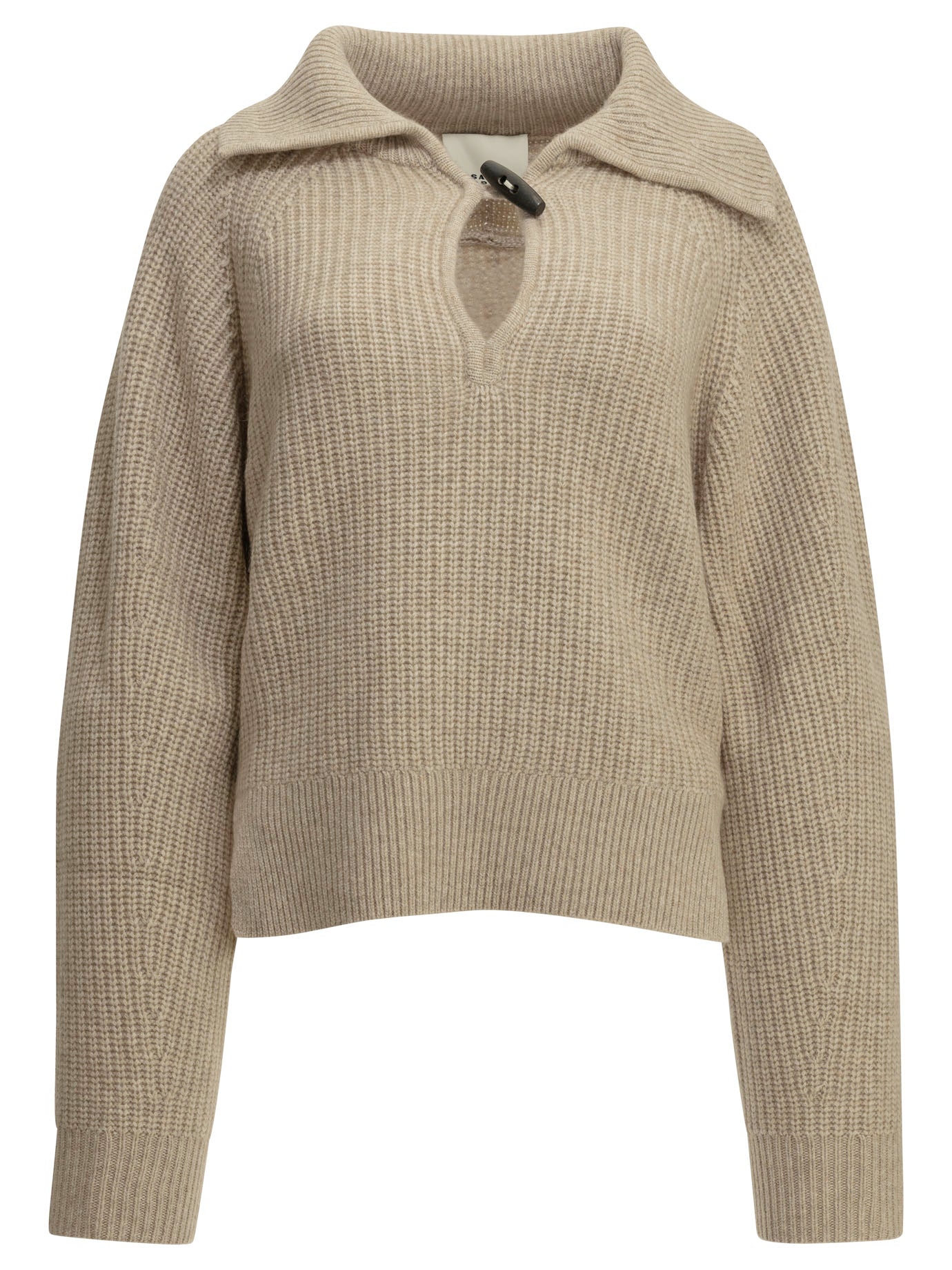Isabel Marant "Miranda" Polo Sweater - Beige