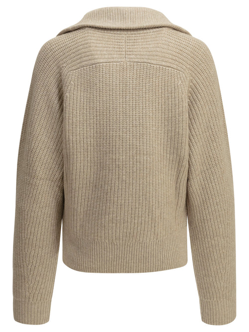 Isabel Marant "Miranda" Polo Sweater - Beige