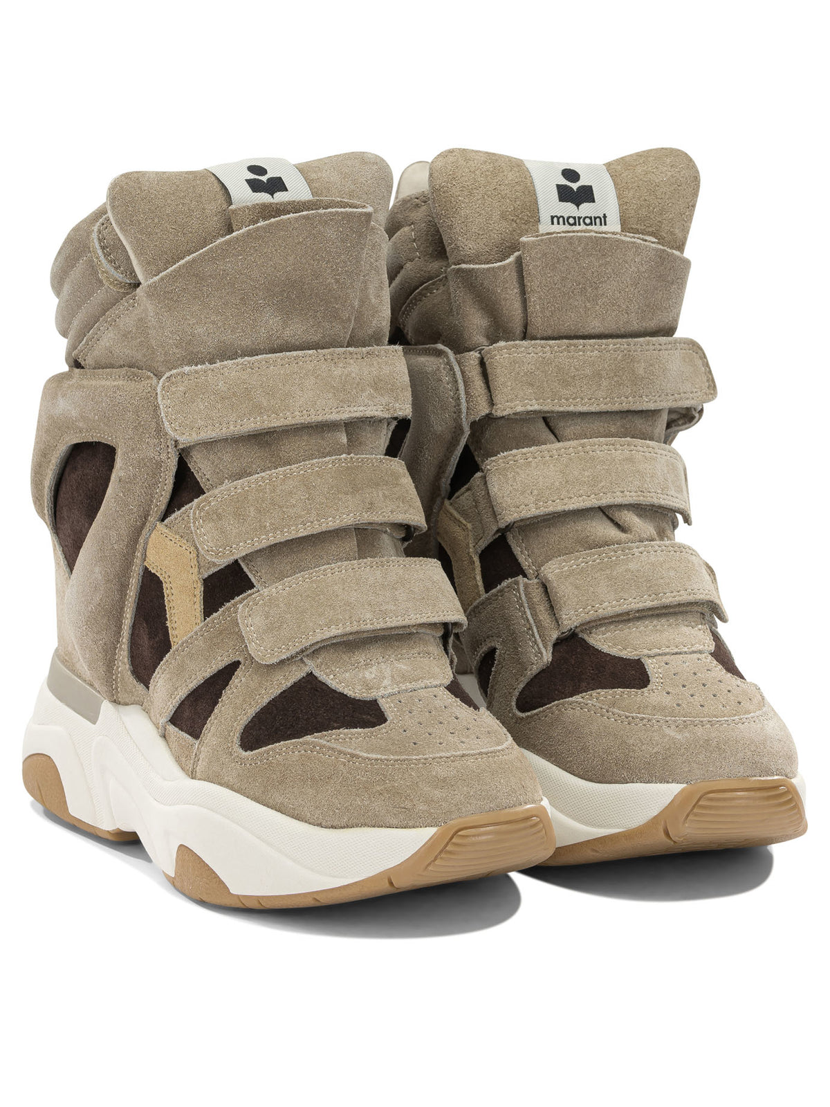 Isabel Marant "Balskee" high top sneakers - Brown