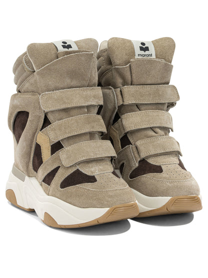 Isabel Marant "Balskee" high top sneakers - Brown