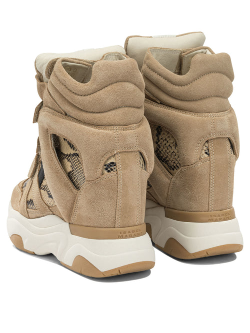 Isabel Marant "Balskee" High-Top Sneakers - Beige