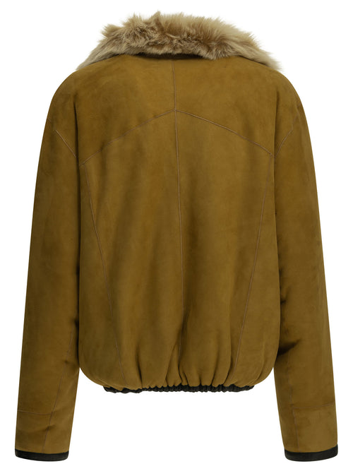 Isabel Marant "Roama" Shearling Jacket - Beige