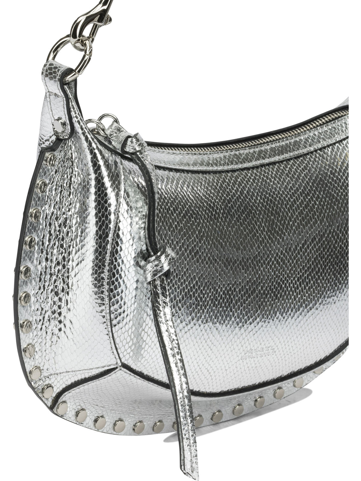 Isabel Marant "Oskan Moon" Small Shoulder Bag - Silver