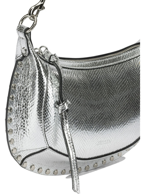 Isabel Marant "Oskan Moon" Small Shoulder Bag - Silver