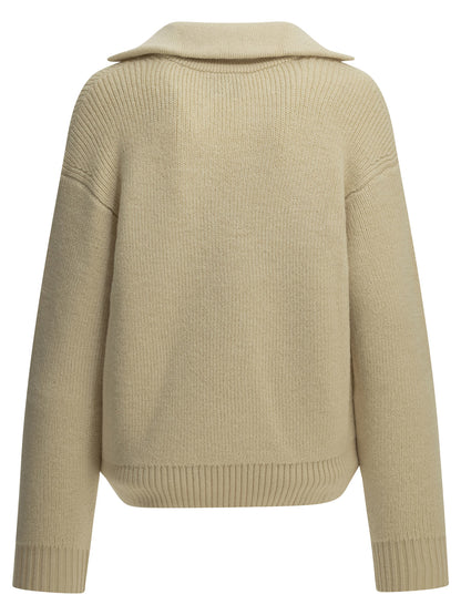 Isabel Marant "Ydalia" Polo Sweater - White