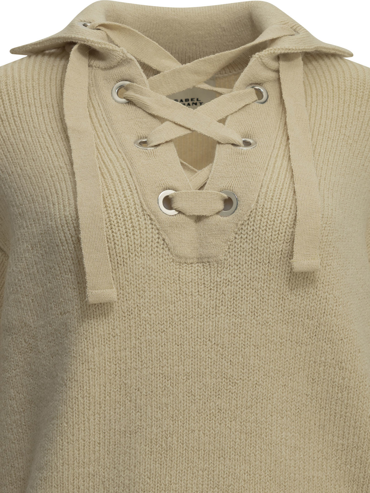 Isabel Marant "Ydalia" Polo Sweater - White
