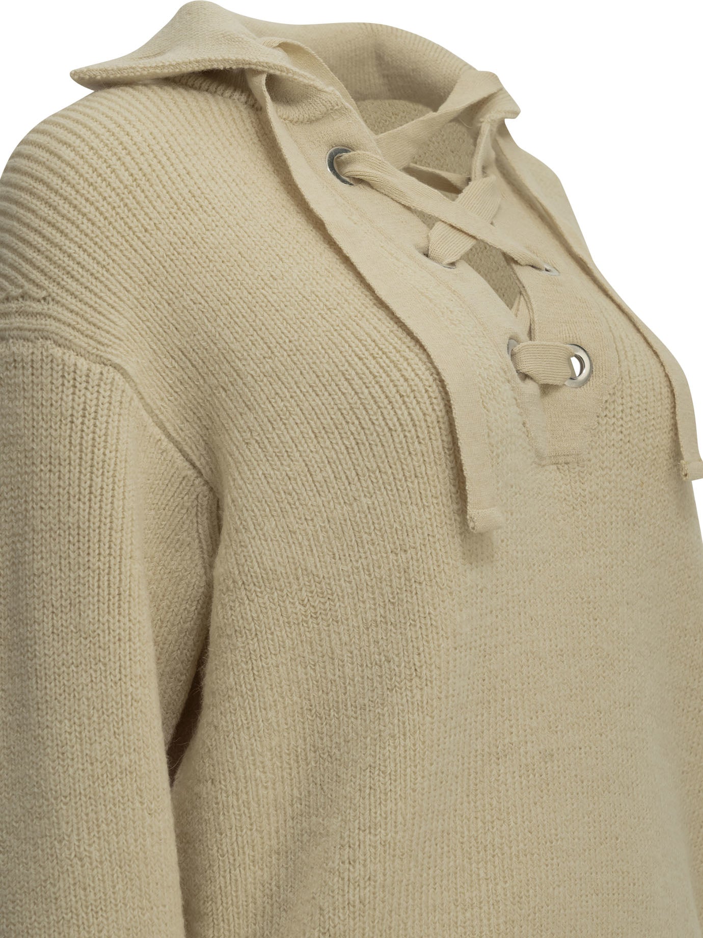 Isabel Marant "Ydalia" Polo Sweater - White