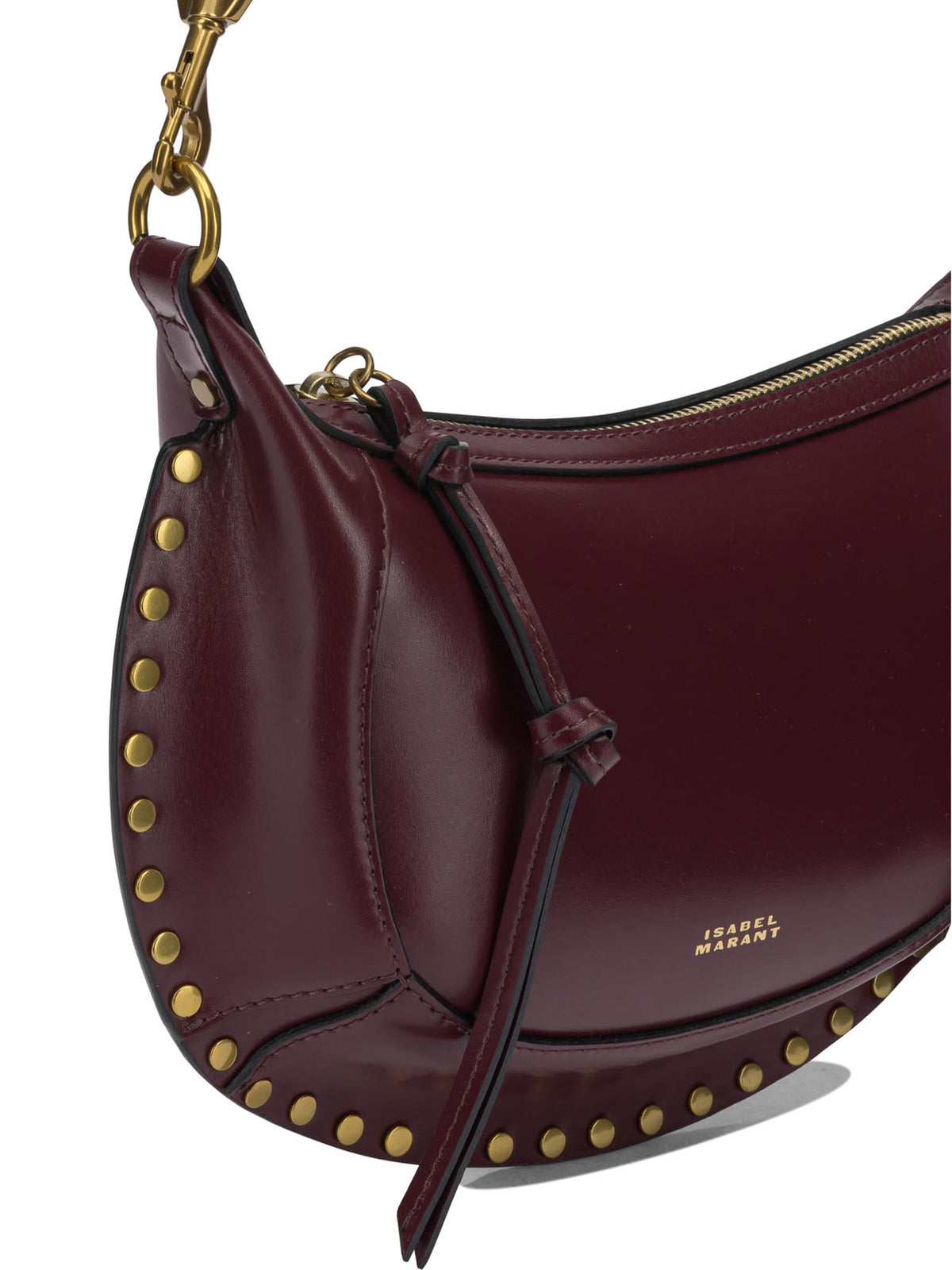 Isabel Marant "Oskan Moon" small shoulder bag - Bordeaux