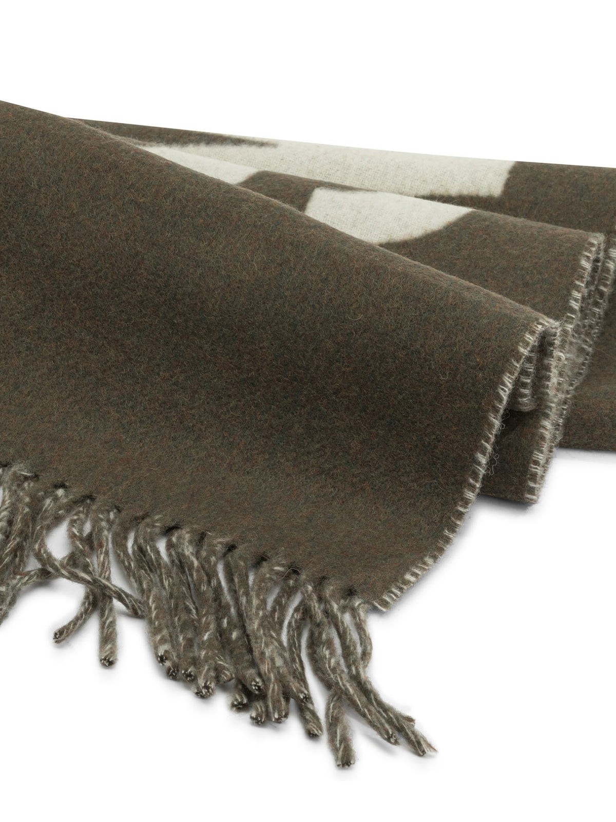 Jacquemus "Jacquemus" Fringed Scarf - Green