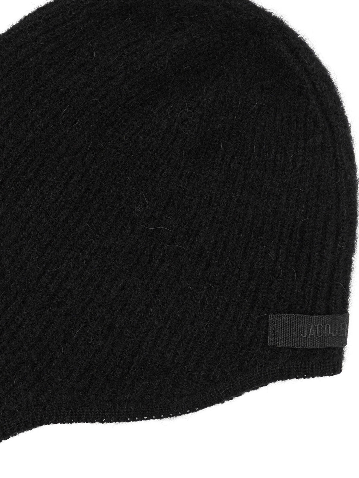 Jacquemus "Le Capuche Gros Grain" Beanie - Black