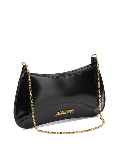 Jacquemus "Le Petit Bisou Chaine" small shoulder bag - Black