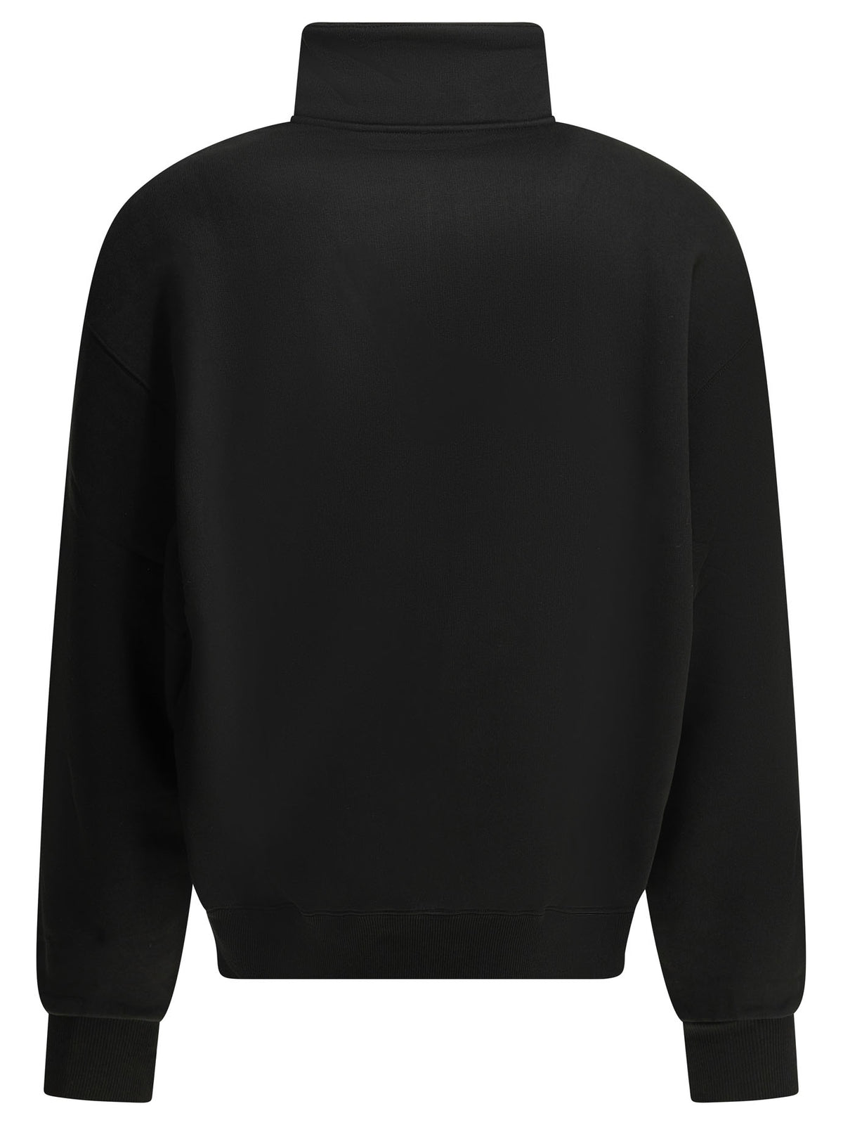 Jacquemus "Le Camionneur Gros Grain" Half Zip Sweatshirt - Black