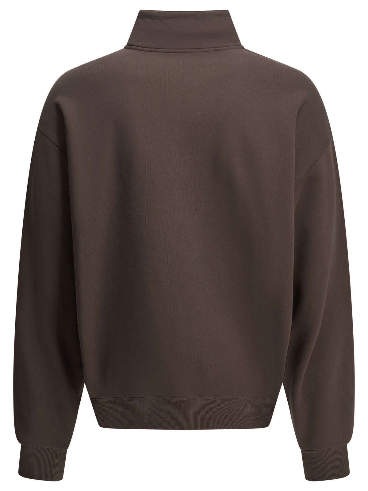 Jacquemus "Le Camionneur Gros Grain" Half Zip Sweatshirt - Brown