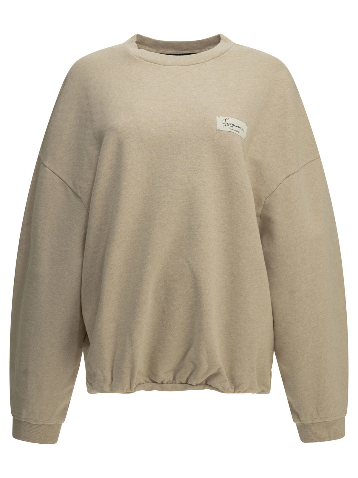 Jacquemus "Le Sweatshirt Montaigne" Crew-Neck Sweatshirt - Beige