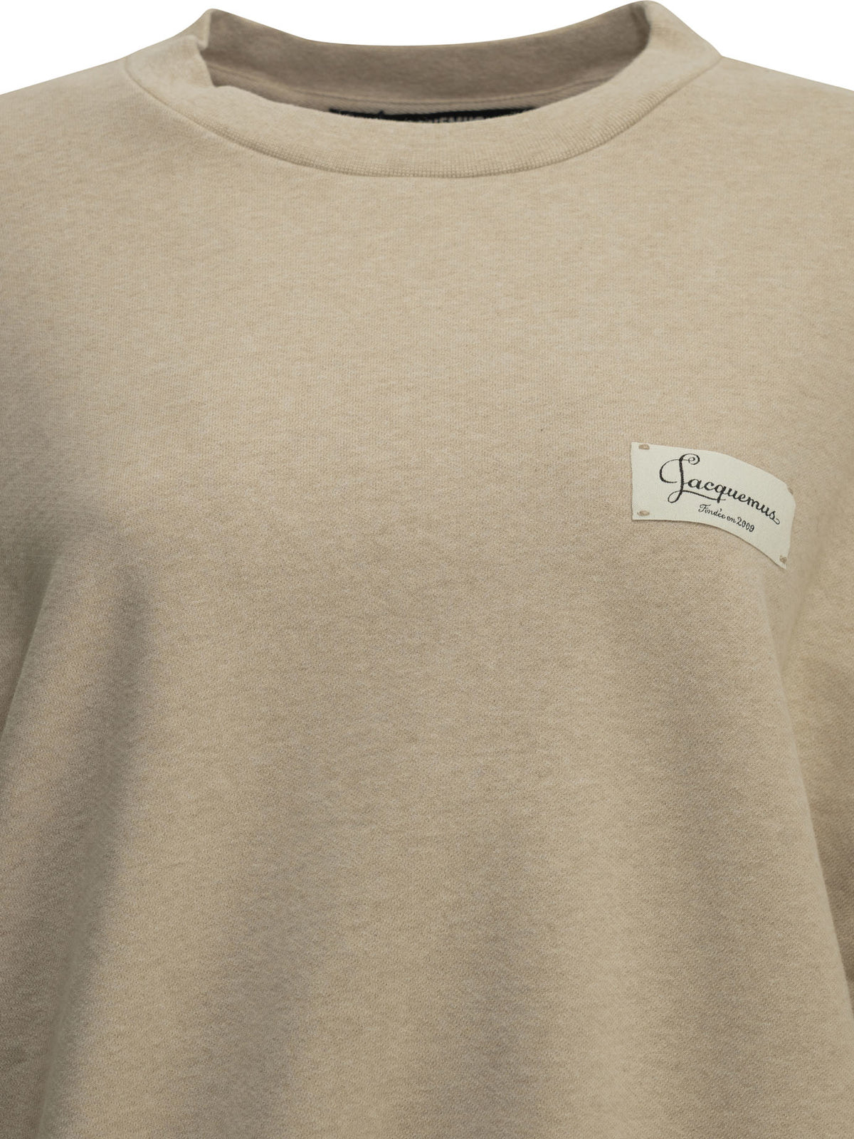 Jacquemus "Le Sweatshirt Montaigne" Crew-Neck Sweatshirt - Beige
