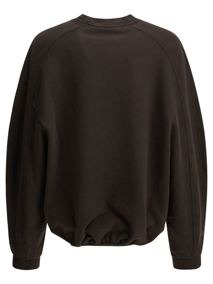 Jacquemus "Le Sweatshirt Montaigne" Crew-Neck Sweatshirt - Brown