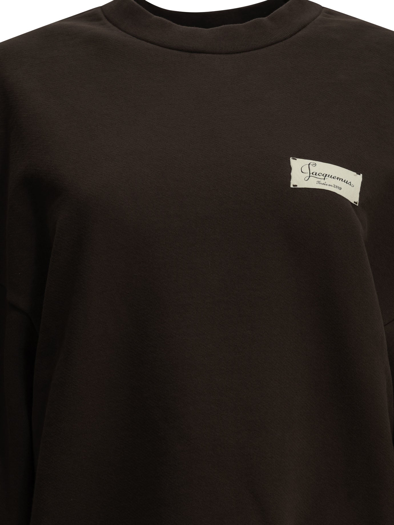 Jacquemus "Le Sweatshirt Montaigne" Crew-Neck Sweatshirt - Brown