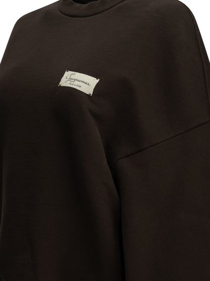 Jacquemus "Le Sweatshirt Montaigne" Crew-Neck Sweatshirt - Brown