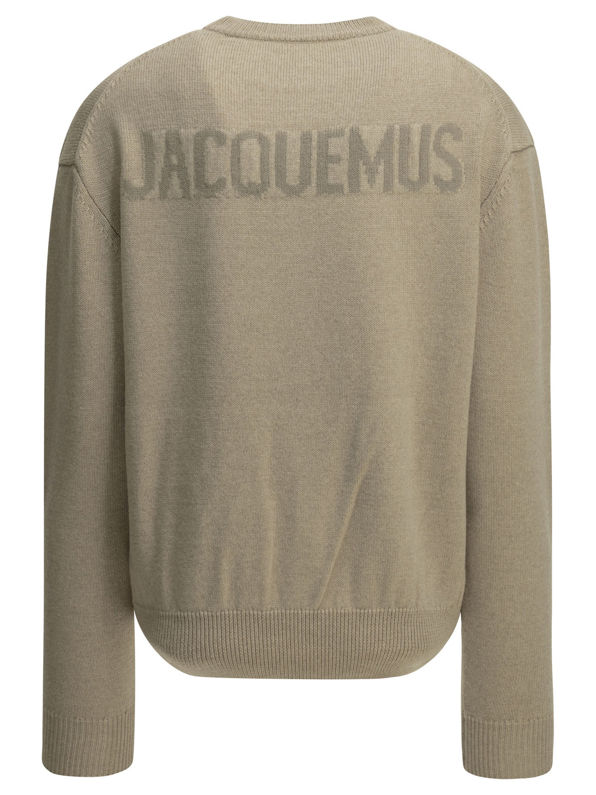 Jacquemus "La Maille Moulin" Crew-Neck Sweater - Beige
