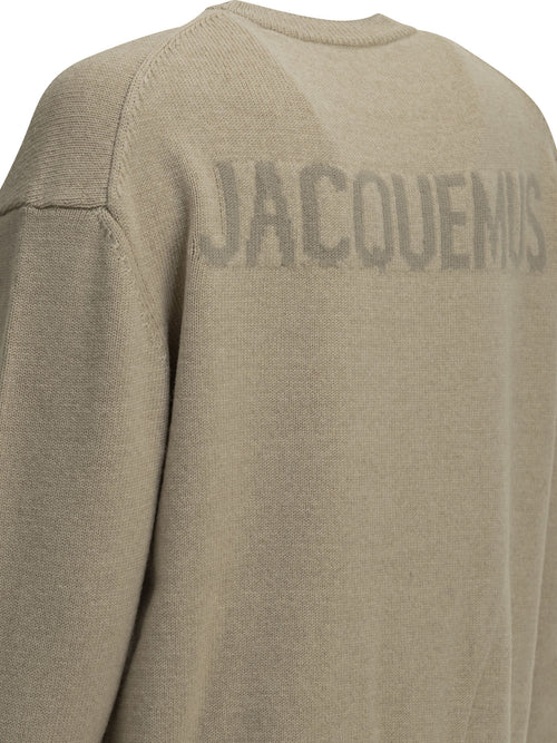 Jacquemus "La Maille Moulin" Crew-Neck Sweater - Beige