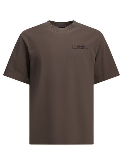 Jacquemus "Gros Grain" crew-neck T-shirt - Brown